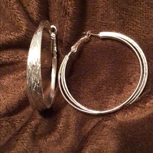 Silver Hoop Earrings